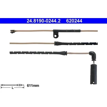 Brzdový systém Výstražný kontakt, opotřebení obložení ATE 24.8190-0244.2