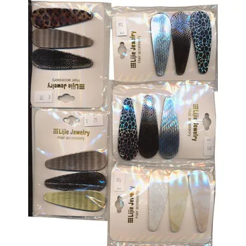 Beauty and hair Mramorové sponky do vlasů různé - 3ks