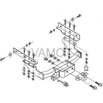 Tažné zařízení Tažné zařízení VW Transporter T4, skříň, minibus (1996 - 2003 (T4)) (5899)