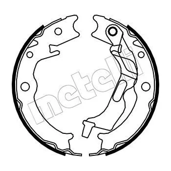 Auto-moto Sada brzdových čelistí, parkovací brzda METELLI 53-0052