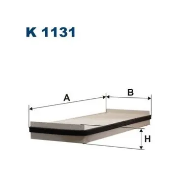 Autodíl Filtr, vzduch v interiéru FILTRON K 1131