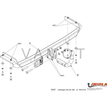 Tažné zařízení Tažné zařízení VW Polo 5D (6N) (1994 - 1999 (6N)) (660)