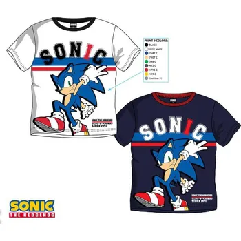Chlapecké tričko Ježek SONIC - licence Chlapecké triko - Ježek Sonic EV1190, bílá Barva: Bílá, Velikost: 98