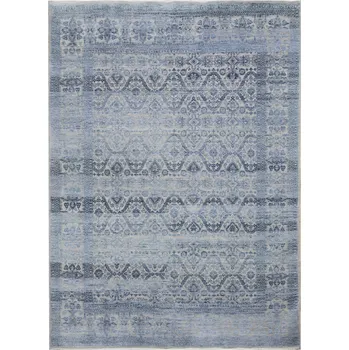 Koberec Ručně vázaný kusový koberec Diamond DC-HALI B Silver/blue, 120x170, modrá, chodba / předsíň, Diamond Carpets India - 1 rok na vrácení + DOPRAVA ZDARMA k Vám i zpět