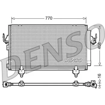 Výparník klimatizace Kondenzátor, klimatizace DENSO DCN50031