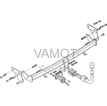 Auto-moto Tažné zařízení Kia Rio 4D (UB) (2013 - 2017 (UB)) (5447)