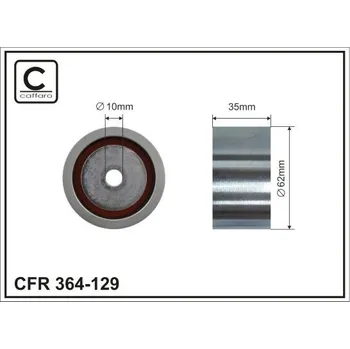 Vratná/vodicí kladka, ozubený řemen CAFFARO 364-129