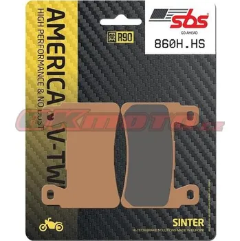 Brzdová destička Přední brzdové destičky SBS 860H.HS - Harley Davidson XR 1200, 1200ccm - 08-10