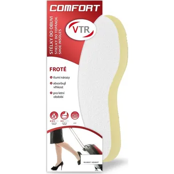 Vložka do bot VTR Vložky do bot froté - zastřihávací - 4mm Velikost EU: 40-41