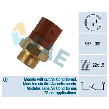 Ventilátor topení a klimatizace Teplotní spínač, větrák chladiče FAE 36270