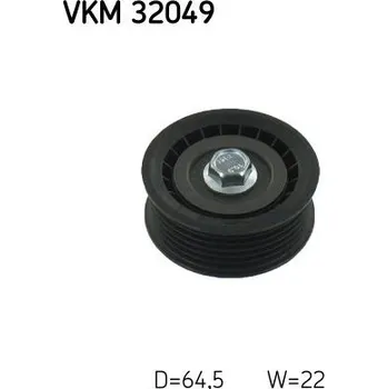 Vratná/vodicí kladka, klínový žebrový řemen SKF VKM 32049