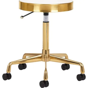 LuxuryForm DESIGN Kosmetický taburet H7 - bílo-zlatý