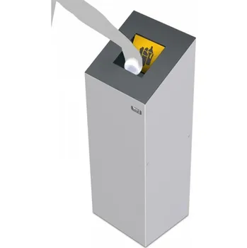 Venkovní odpadkový koš Ocelový odpadkový koš na tříděný odpad ALTEA bags - 100 l