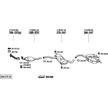 Tlumič výfuku střední tlumič výfuku Bosal 278-547