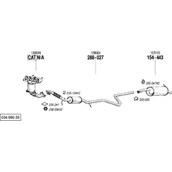 Tlumič výfuku zadní tlumič výfuku Bosal 154-443