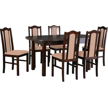 Jídelní set STRAKOŠ D-MIX - STRAKOŠ WE I (160-200x80) + 6x STRAKOŠ B II