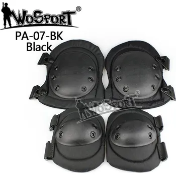 Chránič kolene Wosport WST set kolenních a loketních chráničů SWAT – Černá