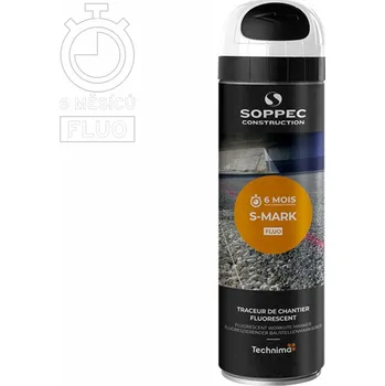 Barva ve spreji Značkovací sprej fluorescenční S MARK - bílý sprej S MARK balení 12x500ml