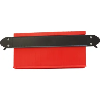 TOPTRADE šablona kopírovací, lamelová, pro obkladače, 2 zámky, délka 25 cm 600464