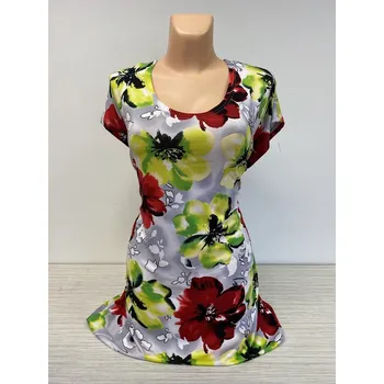 Dámská tunika dámské halenky, Barva Zelená, Velikost XXL 48, Materiál 96% Viskoza 4% Lycra