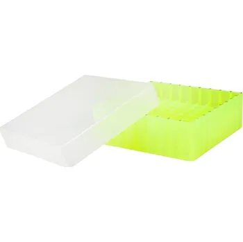 Dóza na potraviny Box na mikrozkumavky 0,5/1,5/2,0 ml, s víkem, PP, Počet míst: 81, Barva: Zelená