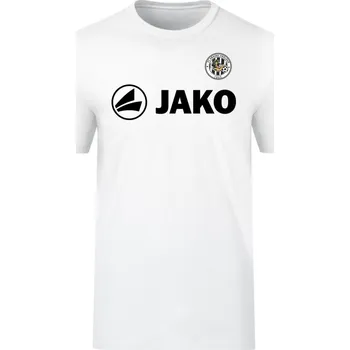 Pánské tričko JAKO Bavlněné triko PROMO s logem FCHK vel. 140, bílá