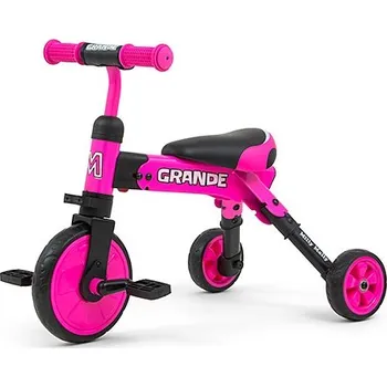 Dětská tříkolka Dětská tříkolka 2v1 Milly Mally Grande pink