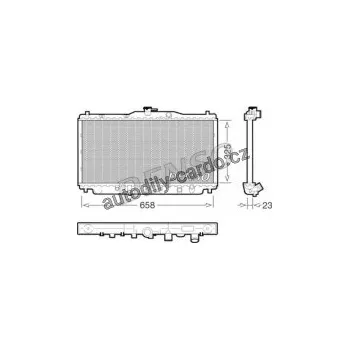 Chladič motoru Chladič motoru DENSO (DE DRM40001)