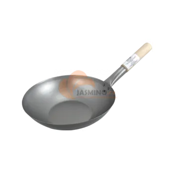 Sada nádobí JADE TEMPLE železná pánev wok, D 35 cm, ploché dno, dřevěná rukojeť