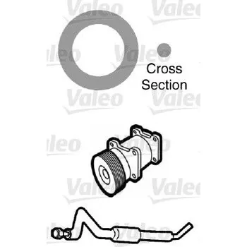 Chladič motoru Těsnění, potrubí chladiva VALEO 509756