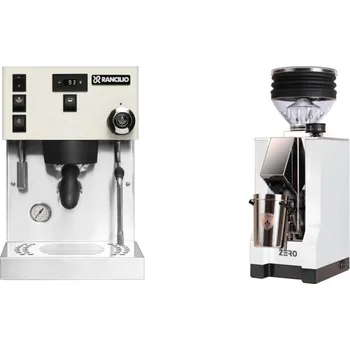 Kávovar Rancilio Silvia PRO X, white + Eureka Mignon Zero, CR white