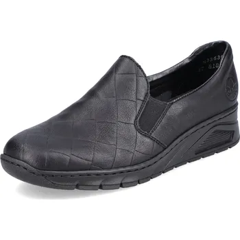 Dámské polobotky DÁMSKÉ POLOBOTKY RIEKER N3363-00 ČERNÁ Barva: Černá, Velikost: 40