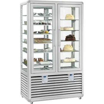 Vitrína chladící a mrazící panoramatická Curve CPG 700 SR Dispozice S/V Sleva 15000Kč