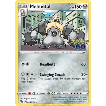 Sběratelská karetní hra Melmetal 046/078 - Pokémon GO Typ karty: Holo
