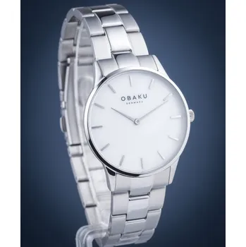 Hodinky Hodinky Obaku Lyng Lille-Steel V247LXCWSC