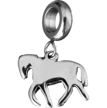 Přívěsek Šperky4U Navlékací ocelový korálek s přívěškem kůň - K0026