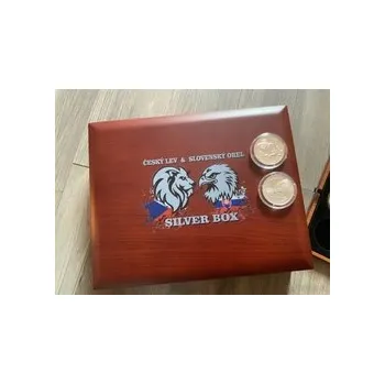 Krabička Etue Český lev & Slovenský orel pro stříbrné mince 1oz a 2oz