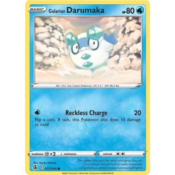 Karetní hra Galarian Darumaka 071/264 - Fusion Strike Typ karty: Non-Holo