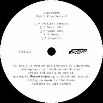 Zahraniční hudba LP Lindstrøm: Didn't Know Better 2018