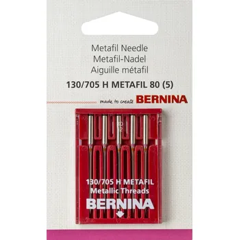 Příslušenství k šicímu stroji Jehly BERNINA metalické nitě, síla 80