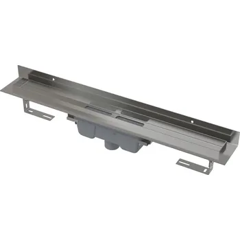 sprchový žlab ALCA APZ1016-850 Wall - Podlahový žlab s okrajem pro plný rošt, svislý odtok