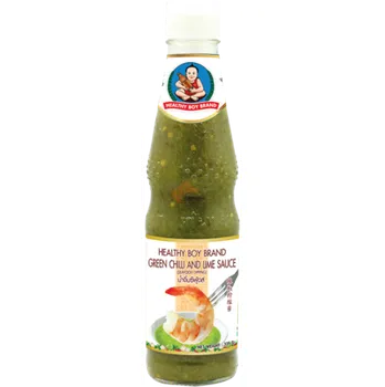 Omáčka HB zelená chilli omáčka s limetkou na mořské plody 300ml