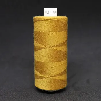 Nit Ariadna Polyesterová niť Talia 120 - 1000m hořčicová 7501