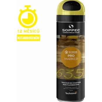 Barva ve spreji Značkovací sprej Nefluorescenční Pro Marker - Žlutý sprej Pro Marker 500ml
