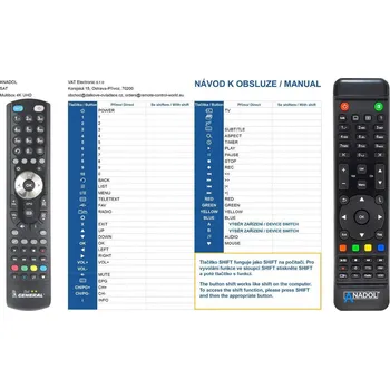 Dálkový ovladač General ANADOL Multibox 4K UHD - náhradní dálkový ovladač