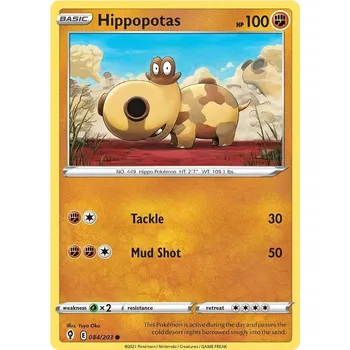 Sběratelská karetní hra Hippopotas 084/203 - Evolving Skies Typ karty: Non-Holo