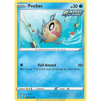 Karetní hra Feebas 037/203 - Evolving Skies Typ karty: Non-Holo