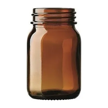 Láhev širokohrdlá tabletovka, hnědá, bez uzávěru, Objem [ml]: 75, Uzávěr: GL 40