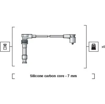 Zapalovací kabel Sada kabelů pro zapalování MAGNETI MARELLI 941318111050