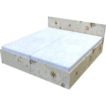 Postel Dvoupostel Eliška Mapa s vloženou matrací